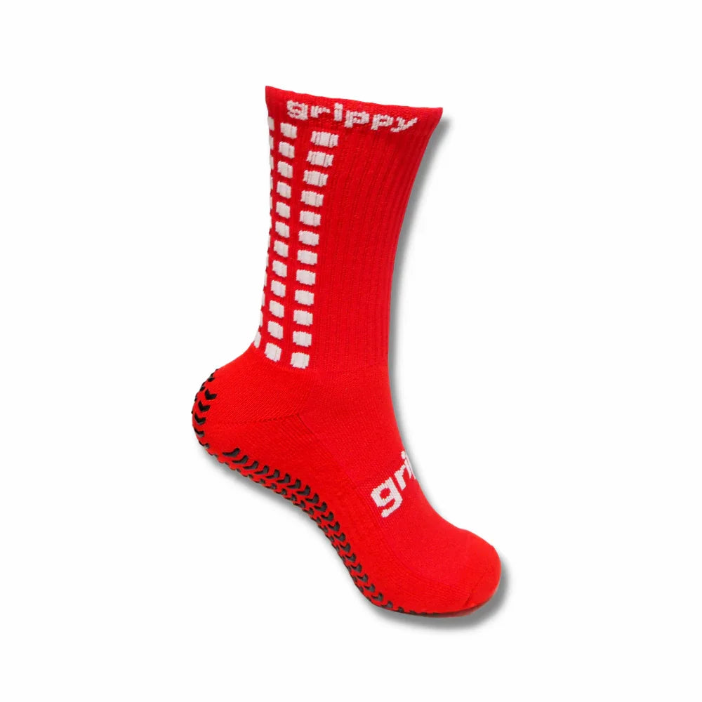 Grippy Red Football Grip Socks