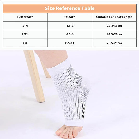 1Pair Neuropathy Socks Ankle Protector Anti Fatigue Compression Foot