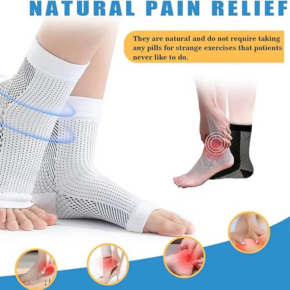 1Pair Neuropathy Socks Ankle Protector Anti Fatigue Compression Foot