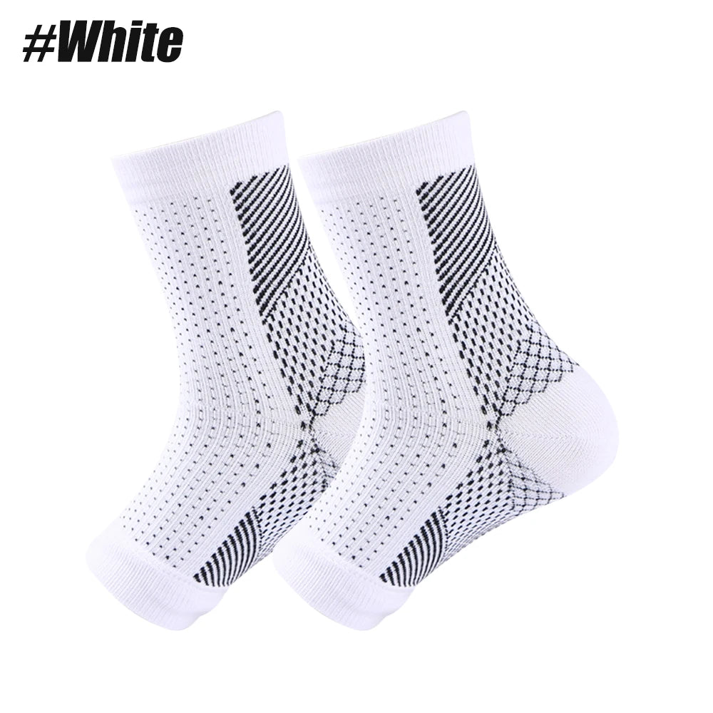 1Pair Unisex Compression Socks Ankle Support Brace Soothing Design for