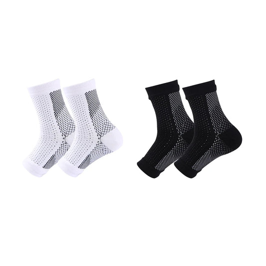 1Pair Unisex Compression Socks Ankle Support Brace Soothing Design for