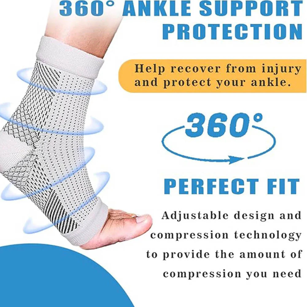 1Pair Neuropathy Socks Ankle Protector Anti Fatigue Compression Foot