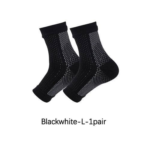 1Pair Unisex Compression Socks Ankle Support Brace Soothing Design for