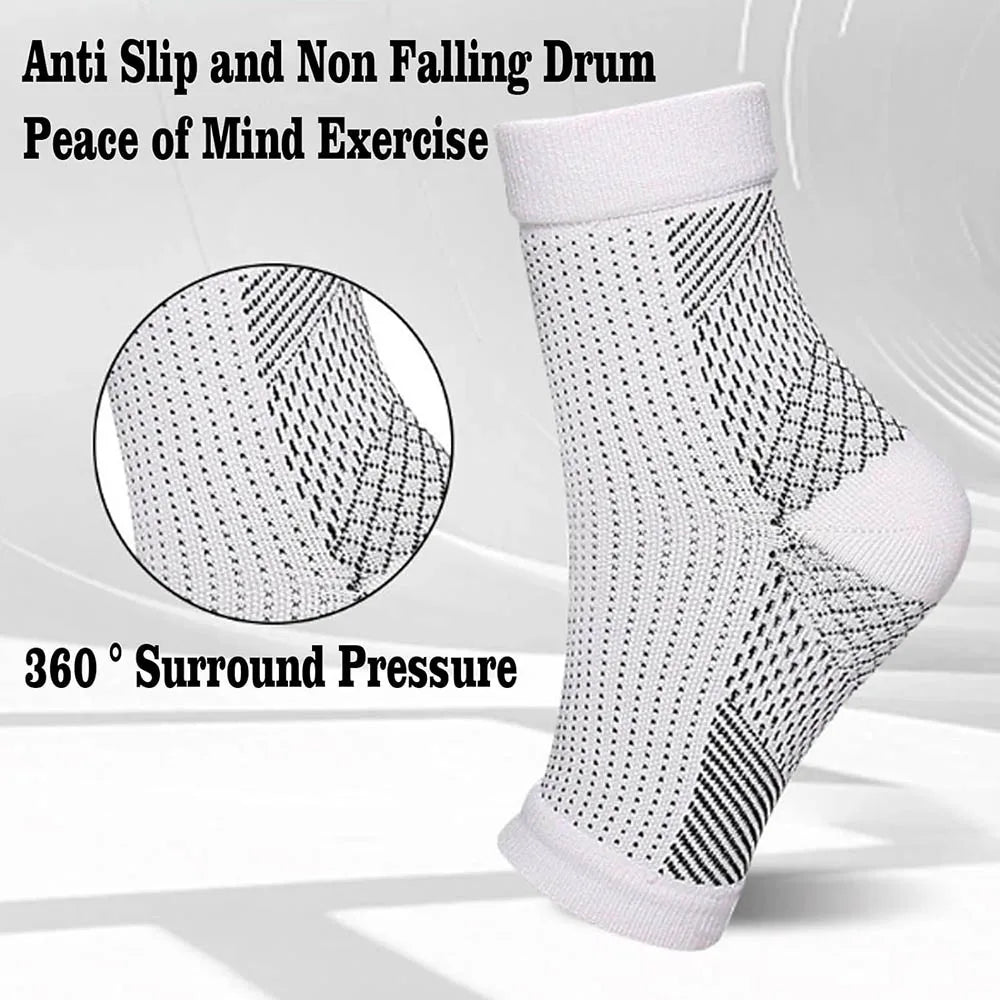 1Pair Neuropathy Socks Ankle Protector Anti Fatigue Compression Foot