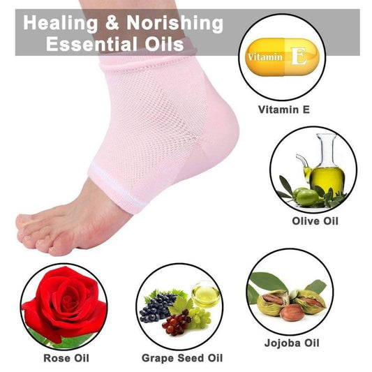 Moisturizing Heel Socks for Cracked Heel - Gel Sock 1 Pair/2pcs