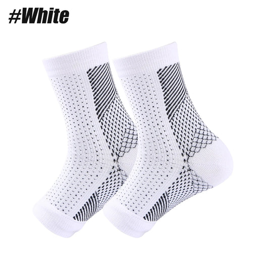 1Pair Unisex Compression Socks Ankle Support Brace Soothing Design for